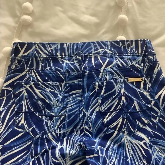 Lilly Pulitzer Blue Leaf Jeans - Picture 4 of 5